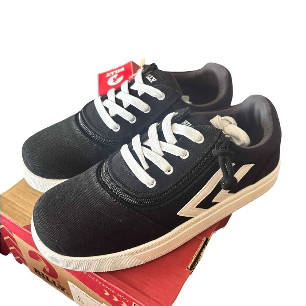 Billy Footwear CS Sneaker Low Black and White Casual Sneakers Size Kids 5 - Picture 5 of 11